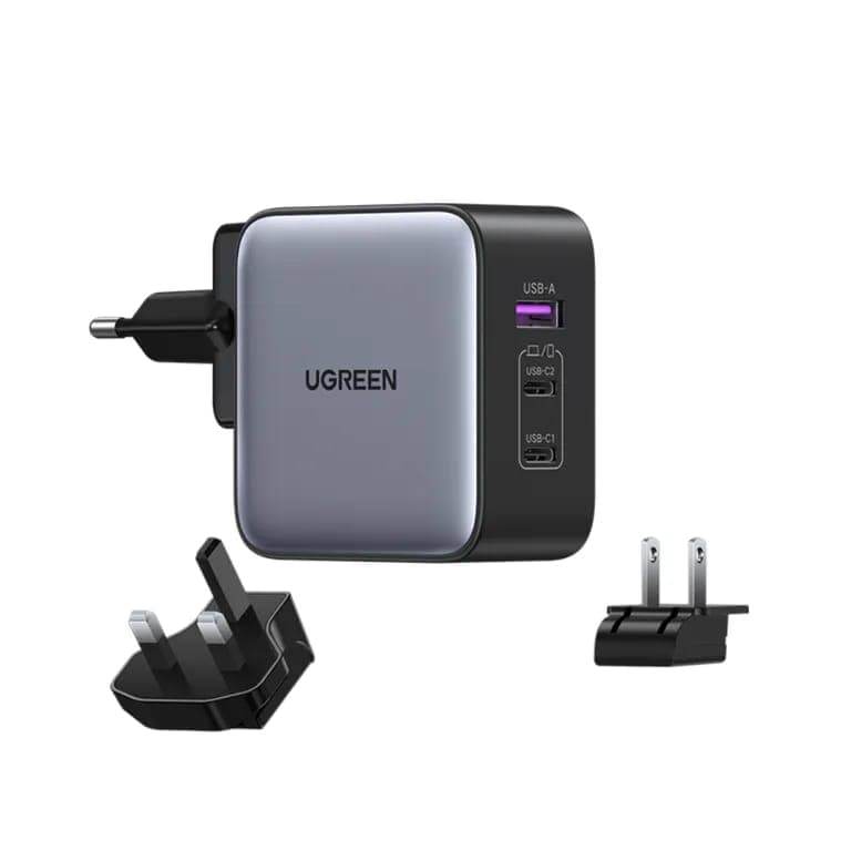 Cargador UGREEN Nexode GaN 65W 3 Puertos