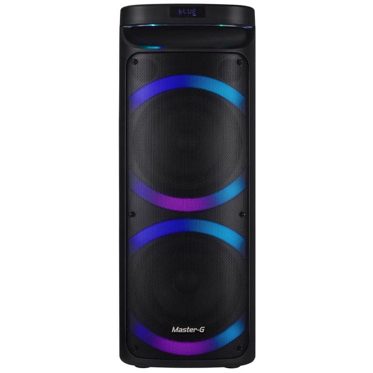 Parlante Karaoke Master-G Phantom 8" x2 con Micrófono