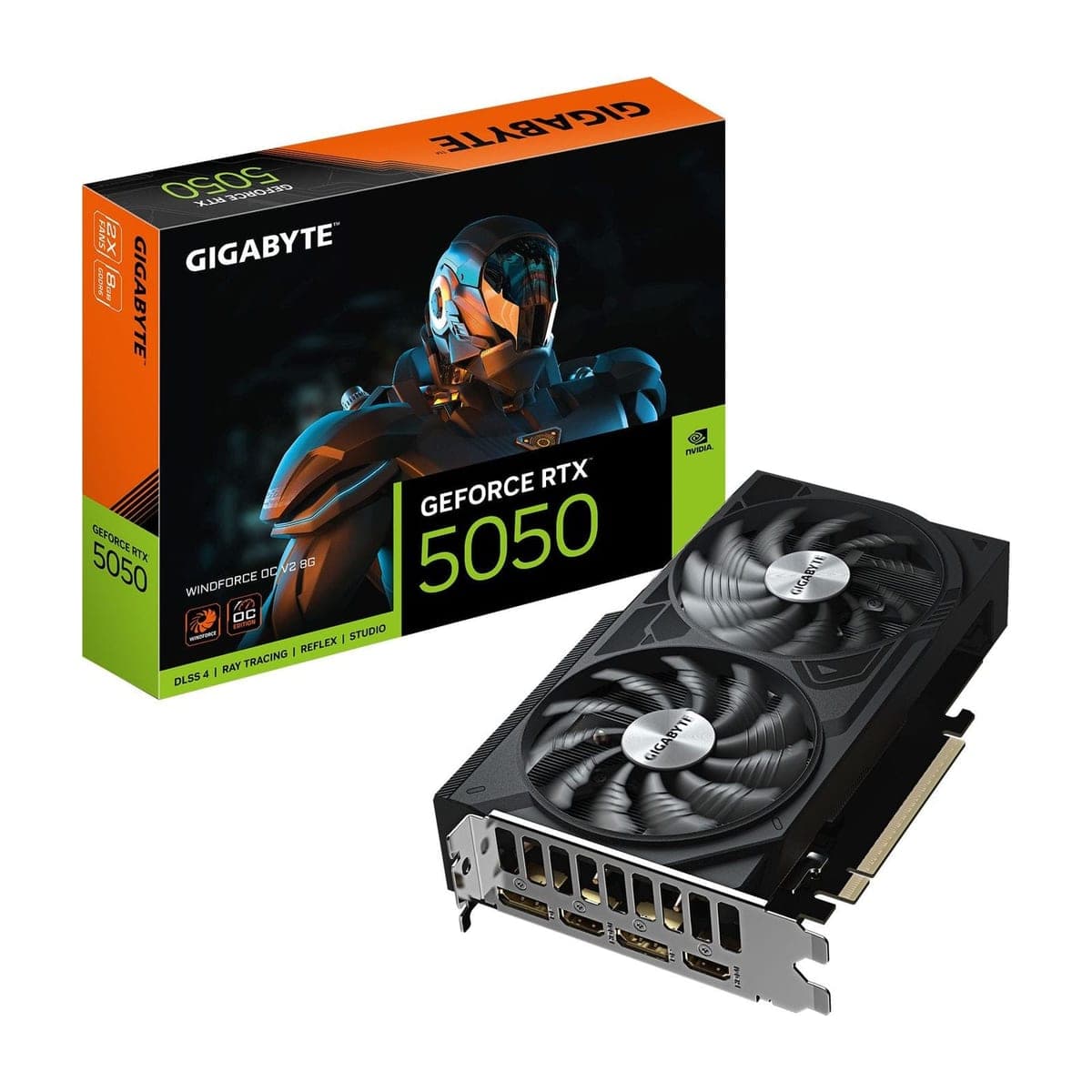 Tarjeta de Video Gigabyte GeForce RTX 5050 WINDFORCE OC V2 8G
